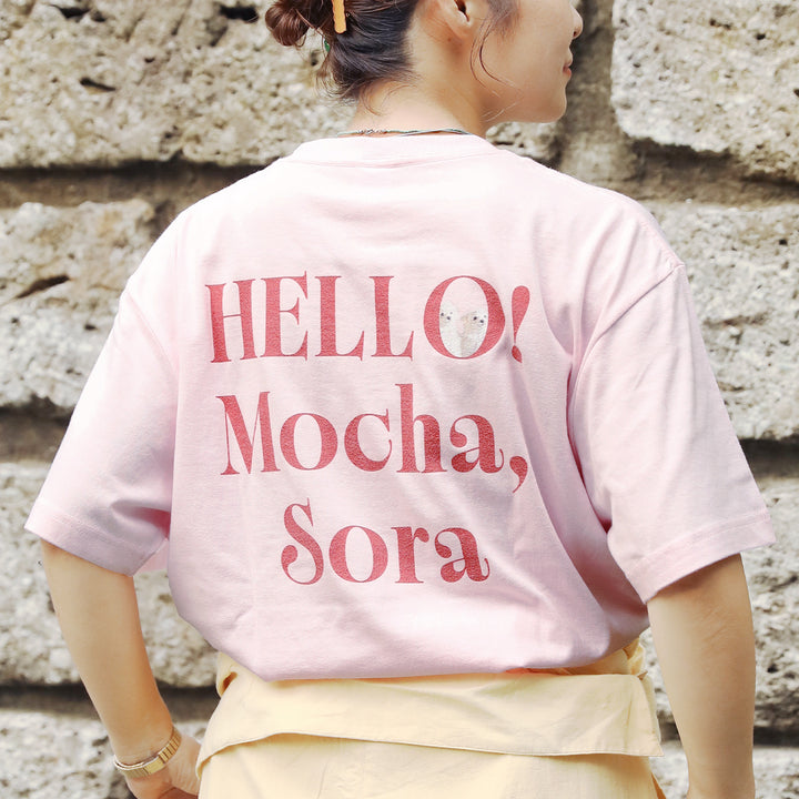 うちの子Tシャツ（HELLO! チェリーレッド）