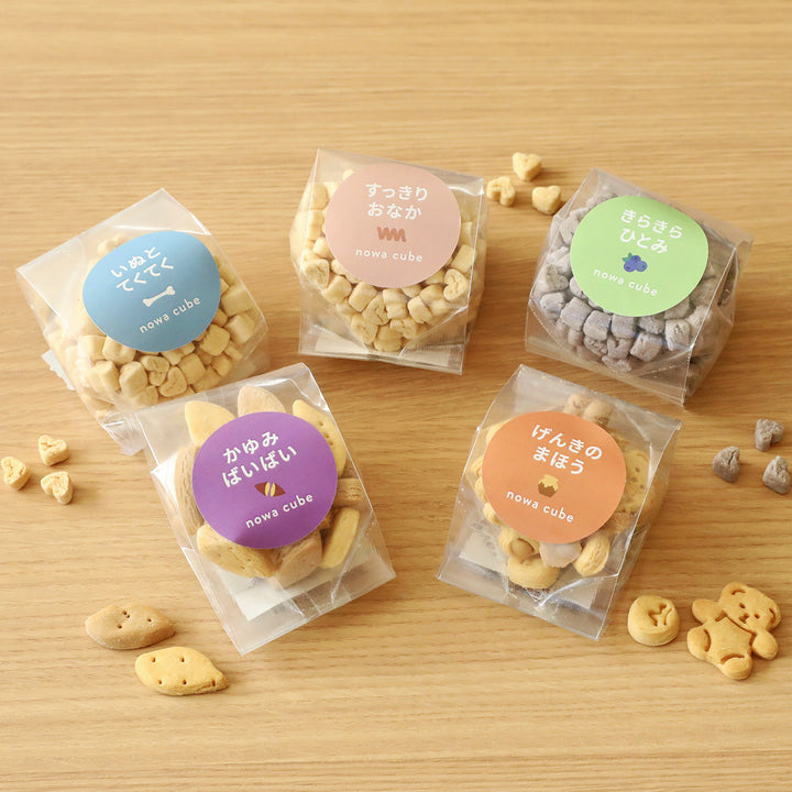 nowa cube 犬用サプリおやつ ５種セット【新パッケージ】