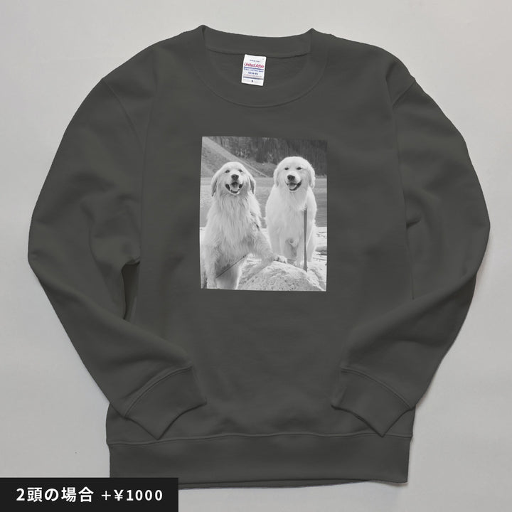 愛犬家のためのうちの子スウェット【キャンバス スミクロ】