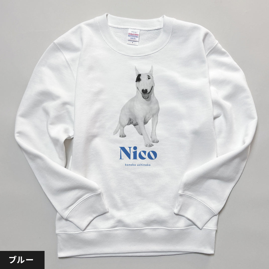 愛犬家のためのうちの子スウェット【ヴィンテージ グリーン】