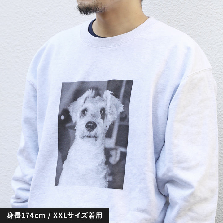 愛犬家のためのうちの子スウェット【キャンバス ライトグレー】