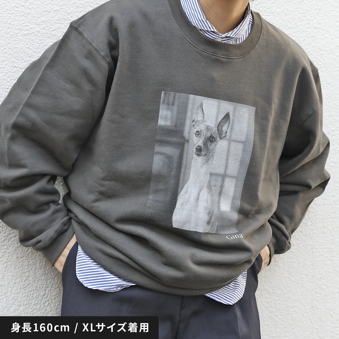 愛犬家のためのうちの子スウェット【キャンバス スミクロ】