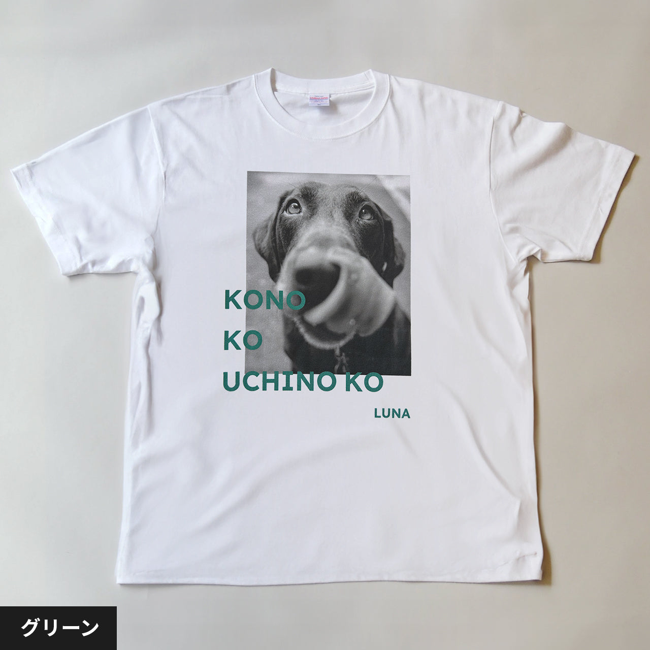 うちの子Tシャツ（フォトグラフ ブルー） – ワンコnowa THE STORE