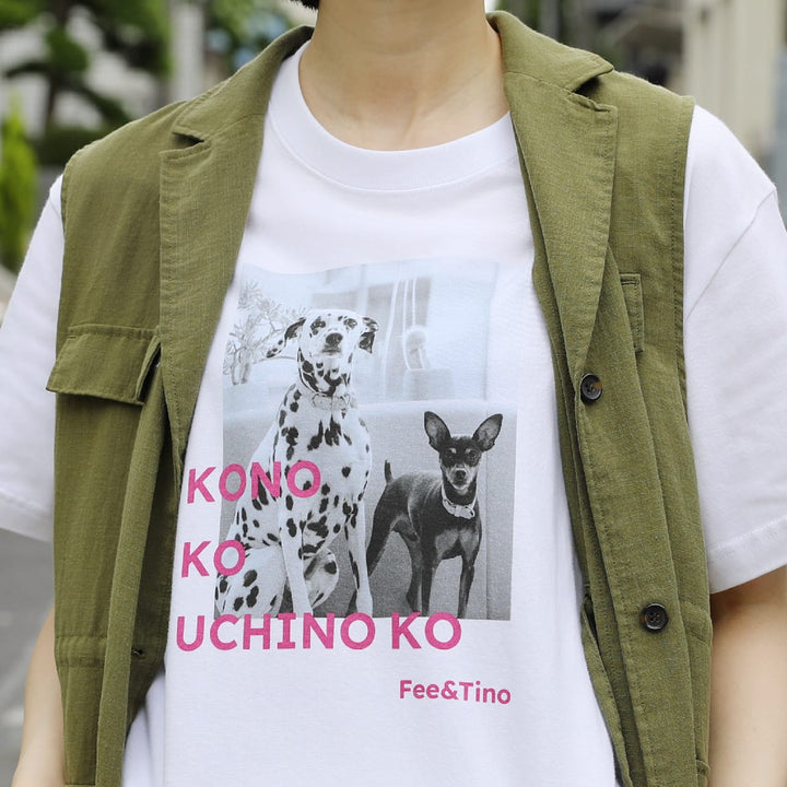 うちの子Tシャツ（フォトグラフ ピンク）