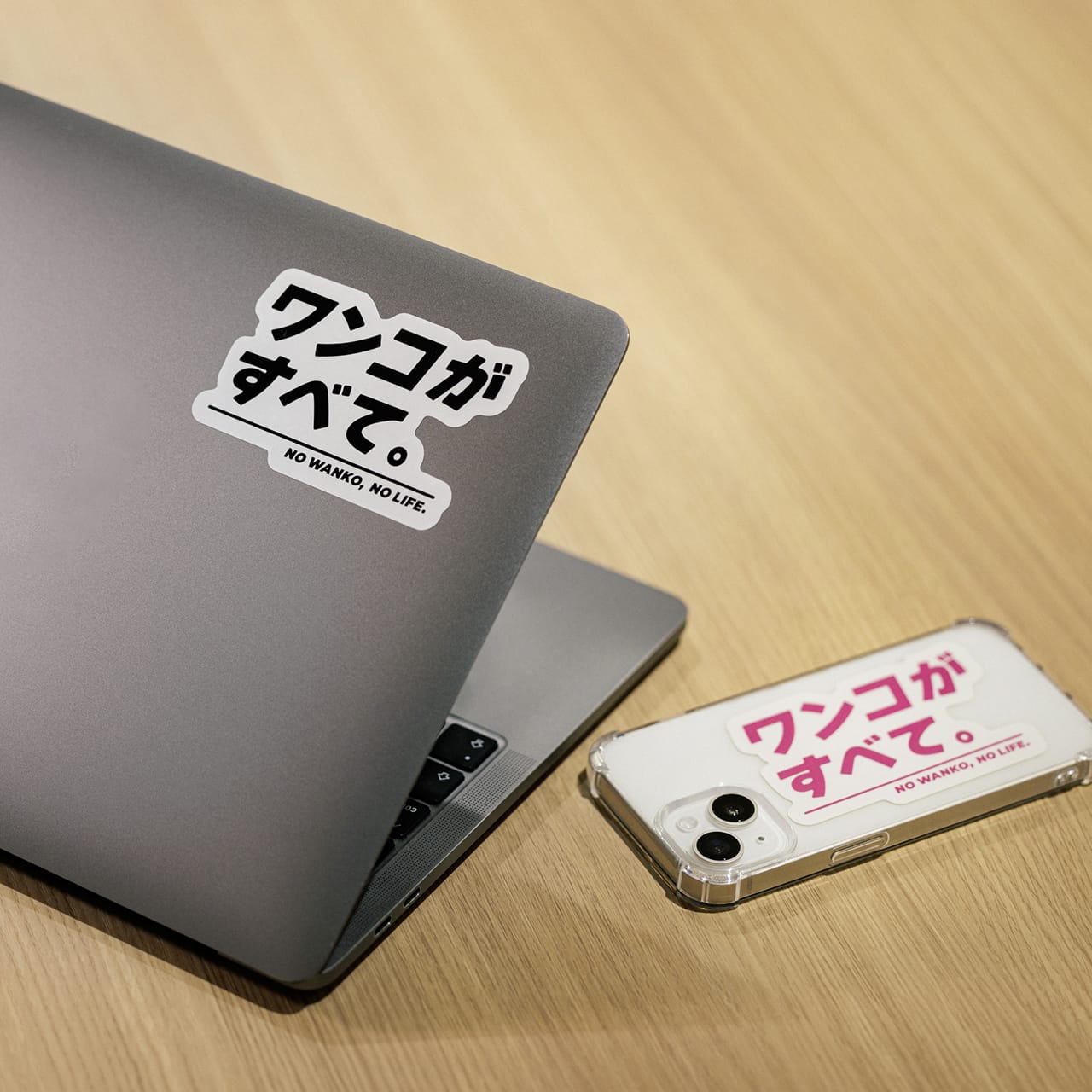 ワンコがすべてステッカー（黒・ピンク） – ワンコnowa THE STORE